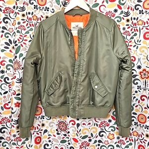 Hollister Bomber Jacket Olive